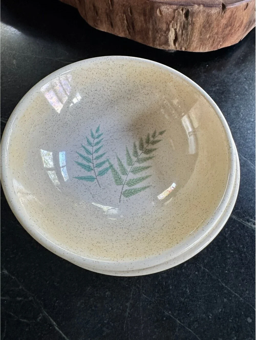 Vintage Franciscan Earthenware Fern Dell Fruit Bowls 5